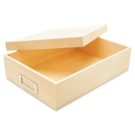Wooden Box with Lid 12-3/8", Unfinished for Storage & Crafts | Woodpeckers {9}