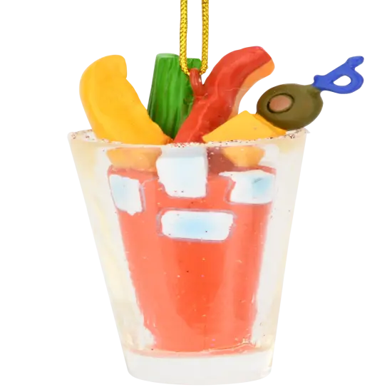 Bloody Mary Drink Christmas Ornament Food Ornaments {3}