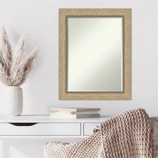 Petite Bevel Wall Mirror, Astor Frame Astor Champagne {6}