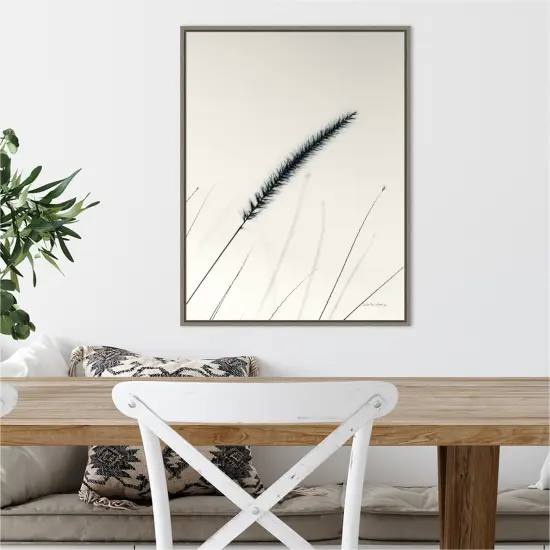 Field Grasses V by Debra Van Swearingen 18-in. W x 24-in. H. Canvas Wall Art Print Framed in Grey {5}