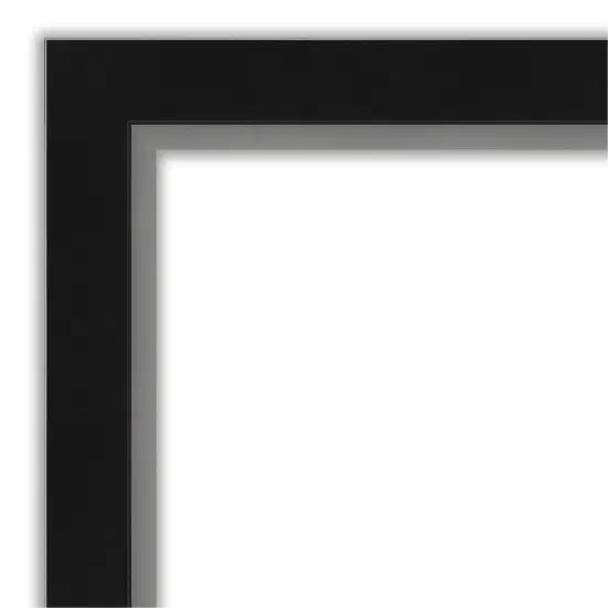 Amanti Art Non-Beveled Wall Mirror, Eva Black Silver Narrow Frame Eva Brown Narrow {9}