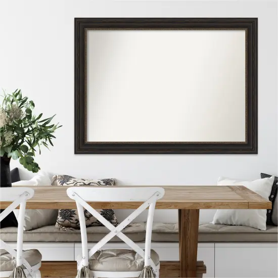 Amanti Art Non-Beveled Wall Mirror, Accent Bronze Frame {7}