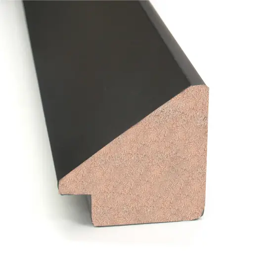 Amanti Art Non-Beveled Wood Wall Mirror, Madison Black Frame {2}