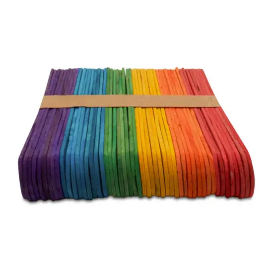 Colored Popsicle Sticks for Crafts, 6 inches Long x 3/4 inch Wide |Woodpeckers {3}
