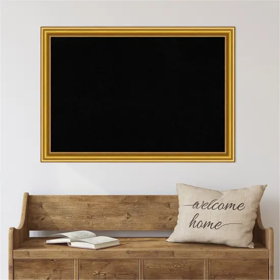 Cork Board, Townhouse Gold Wood Frame - Bulletin Board, Organization Board, Pin Board {6}