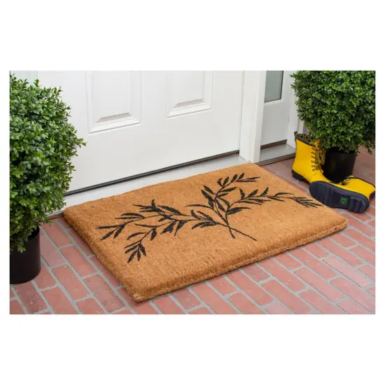 Tropical Palm Coir Doormat {4}