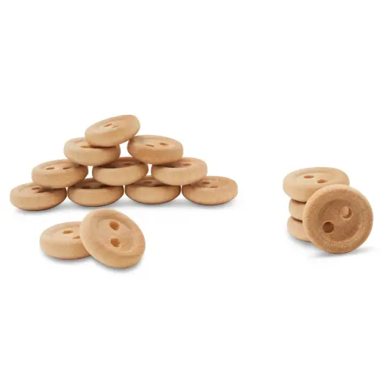 Unfinished Wooden Buttons for Crafts and Sewing Multiple Sizes Available | Woodpeckers {6}