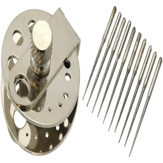 Bead Vise Jewelers Beading Tool with 10 Diamond Coated Bead Reamers {1}