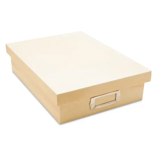 Wooden Box with Lid 12-3/8", Unfinished for Storage & Crafts | Woodpeckers {1}