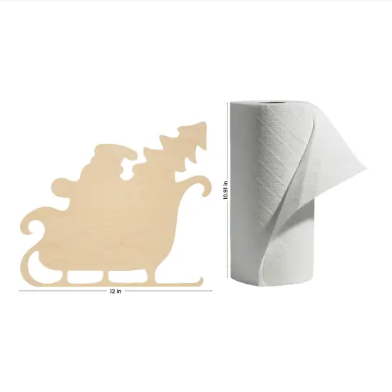 Wood Sleigh Cutout,, Multiple Sizes Available, Unfinished Christmas Sleigh for DIY Decor | Woodpeckers {9}