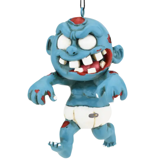 Walking Zombie Baby Halloween Ornament {1}