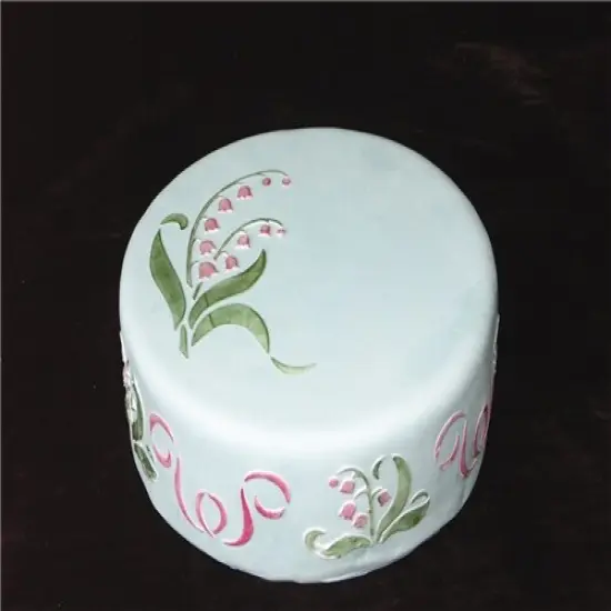 Lily of the Valley Cake Stencil Top | C052 by Designer Stencils | Cake Decorating Tools | Baking Stencils for Royal Icing, Airbrush, Dusting Powder | Reusable Plastic Food Grade Stencil for Cakes | Easy to Use & Clean Cake Stencil {2}
