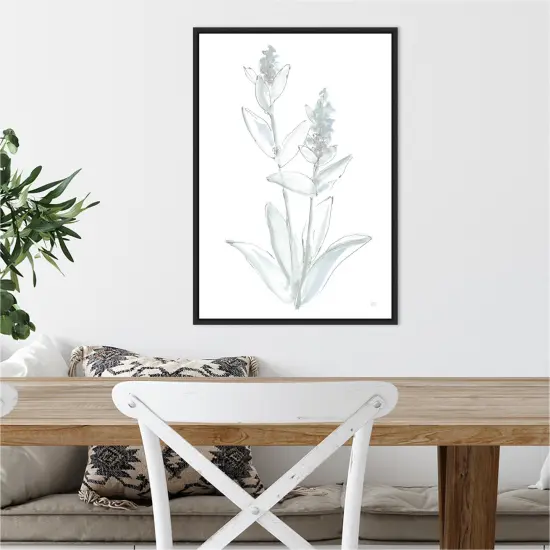 Lambs Ear Sage IV Bleached by Chris Paschke Canvas Wall Art Print Framed Grey {6}
