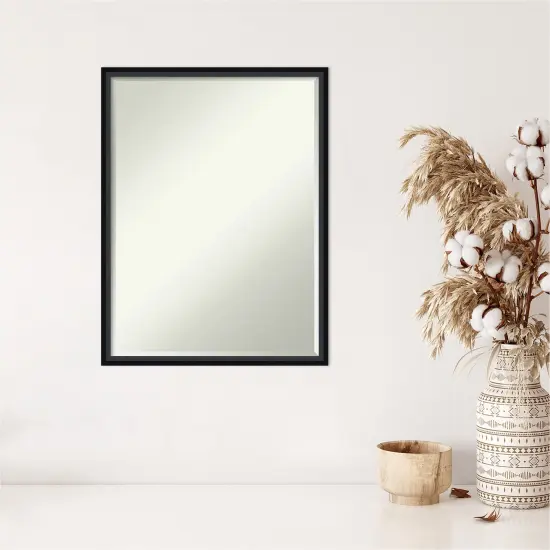 Petite Bevel Wood Wall Mirror, Lucie Frame Lucie Champagne {7}