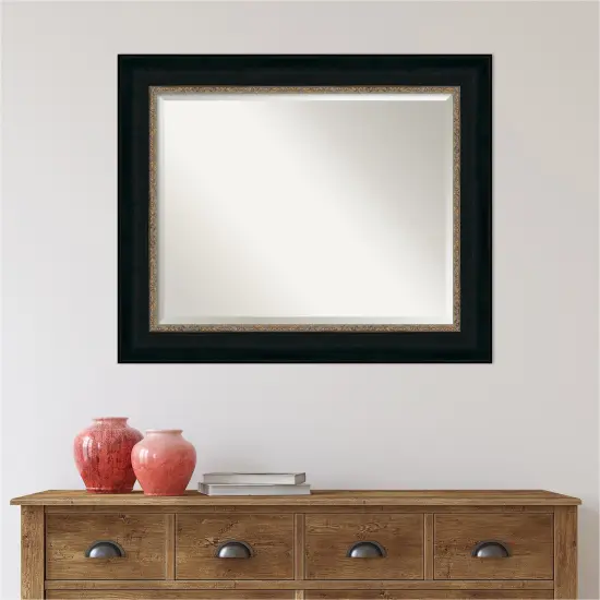 Beveled Bathroom Wall Mirror, Paragon Bronze Frame {5}