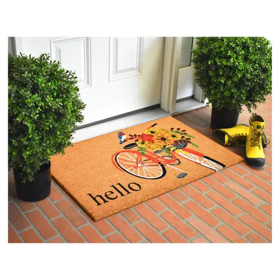 107221729 Floral Bicycle Doormat {5}
