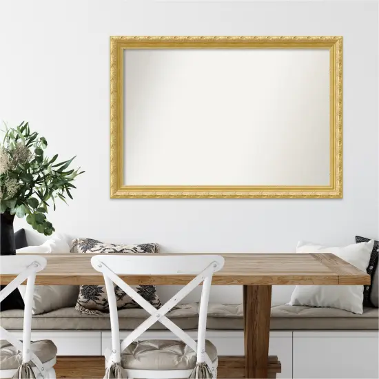 Amanti Art Non-Beveled Wood Wall Mirror, Versailles Gold Frame {7}