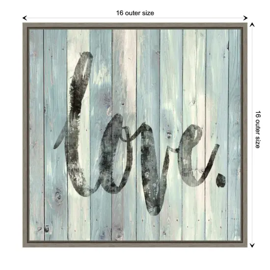 Love by Jamie Macdowell Canvas Wall Art Print Framed {1}