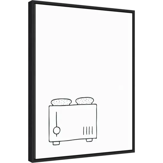 Simply Toaster by Amanti Art Portfolio Canvas Art Framed {2}