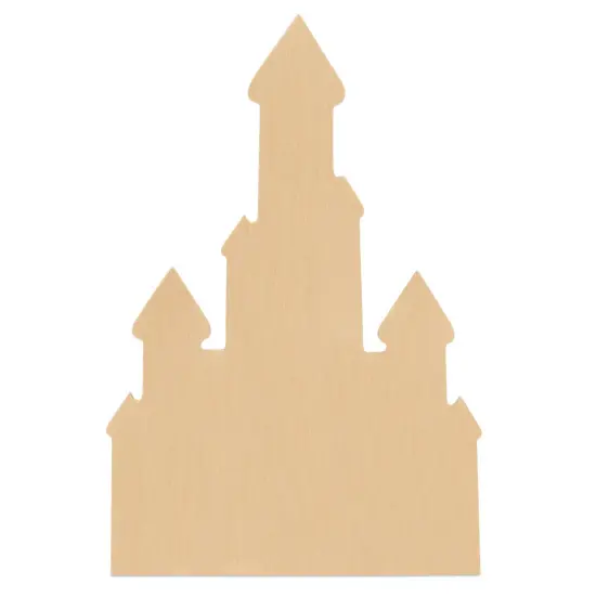 Unfinished Wooden Castle Cutout, 12", for Summer Decor & Crafting | Woodpeckers {1}