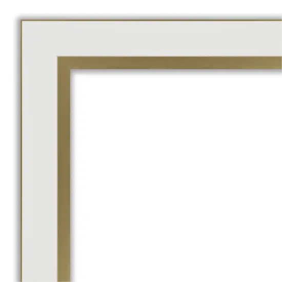 Petite Bevel Wall Mirror, Eva Narrow Frame Eva White Gold Narrow {3}