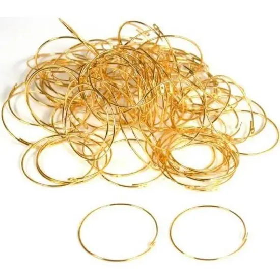 76 Hoop Earring Wire Perma Gold 3 Year Warranty {1}