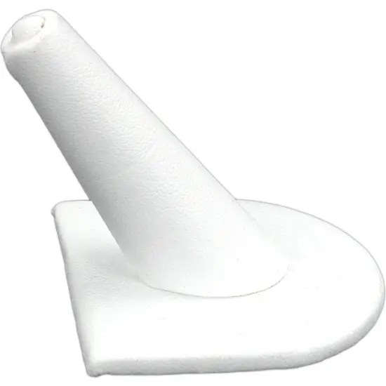 White Leatherette Jewelry Display 6 Pc Set New Bonus {5}