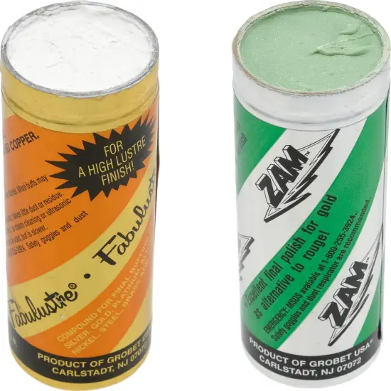 Fabulustre & Zam Buffing Polishing Jewelry Cleaning Compound 4oz Tubes Kit 2 Pcs {5}