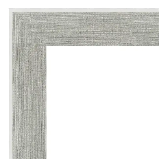 Amanti Art Non-Beveled Wall Mirror, Glam Linen Grey Frame {3}