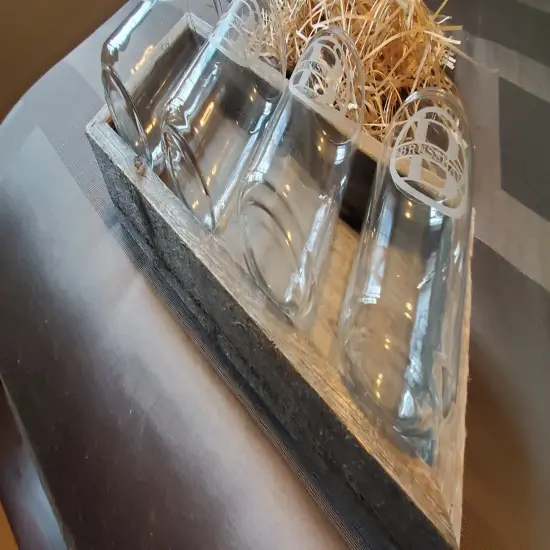 Rustic Farmhouse Decorative Organizer Wood Storage Box Grey {3}