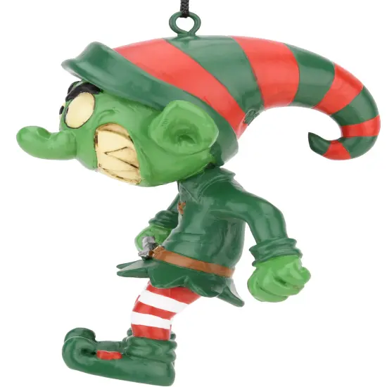 Tree Buddees Evil Elf with Bloody Knife Halloween - Christmas Ornament {5}