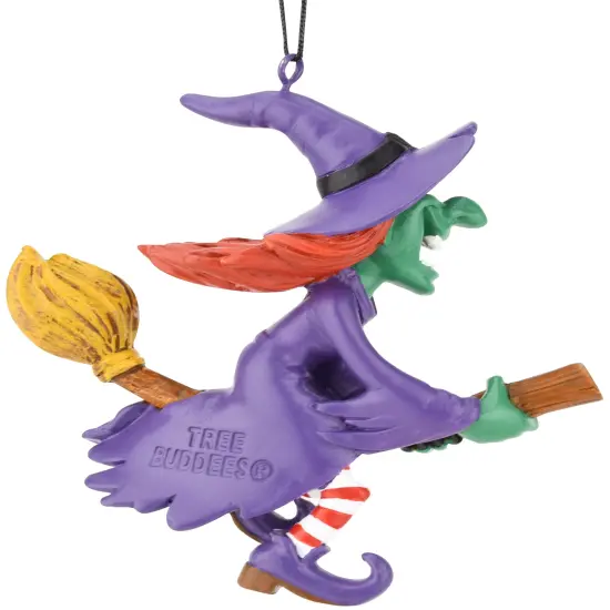Tree Buddees Flying Witch Halloween Ornament {6}
