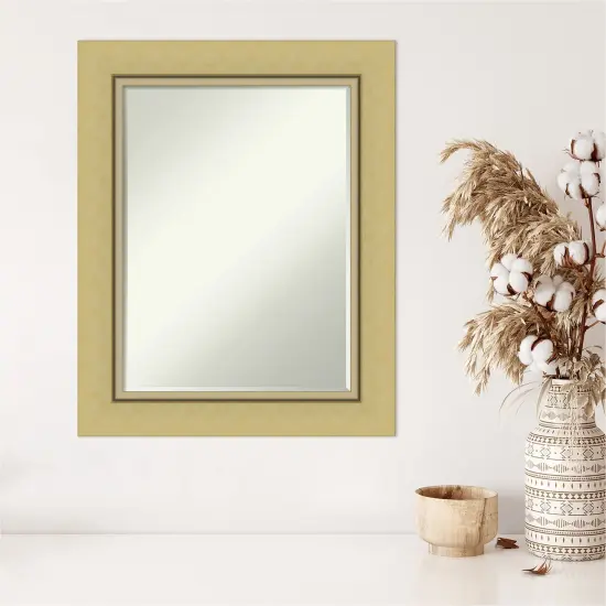 Petite Bevel Wall Mirror, Landon Gold Frame {5}