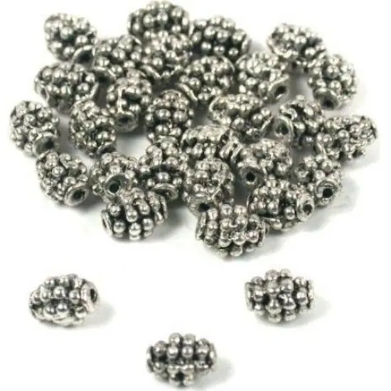 30 Bali Beads Oval Antique Necklaces Bracelets Parts {1}