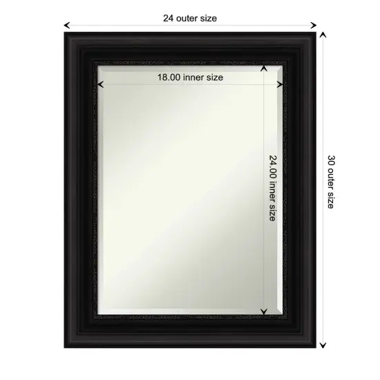 Beveled Bathroom Wall Mirror, Parlor Frame {1}