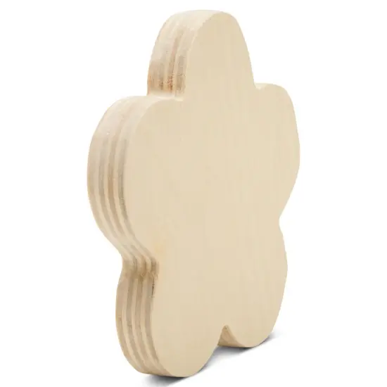 Flower Tiered Tray Decor 4", Chunky Blank Wood Shape for Crafts | Woodpeckers {8}