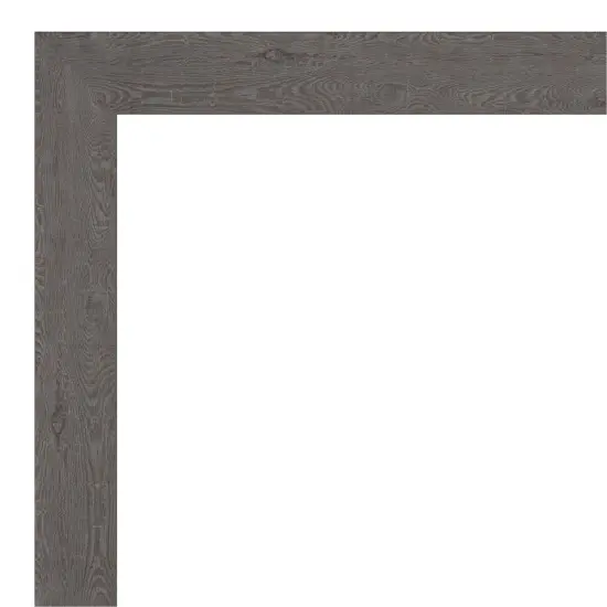 Amanti Art Non-Beveled Wall Mirror, Rustic Plank Espresso Frame Rustic Plank Grey Frame {3}