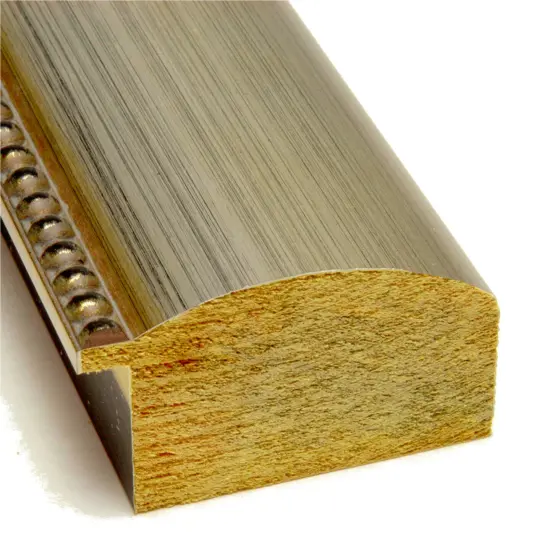 Beveled Wood Bathroom Wall Mirror, Vegas Silver Frame {2}