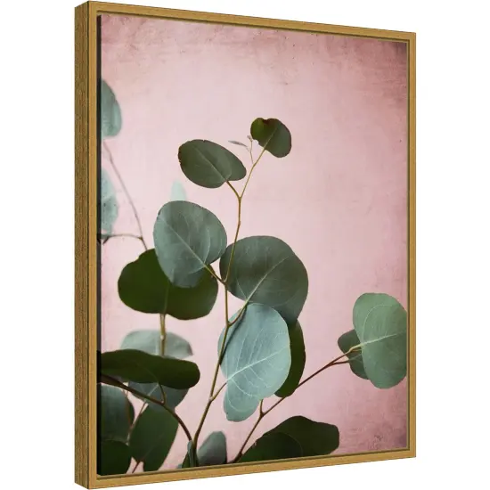 Sage Eucalyptus No. 2 by Lupen Grainne 16-in. W x 20-in. H. Canvas Wall Art Print Framed in Gold {2}
