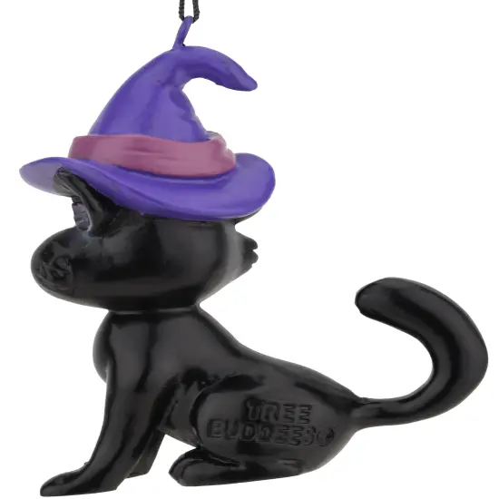 Tree Buddees Black Cat Halloween Ornament {5}