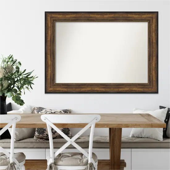 Amanti Art Non-Beveled Wall Mirror, Ballroom Bronze Frame {7}