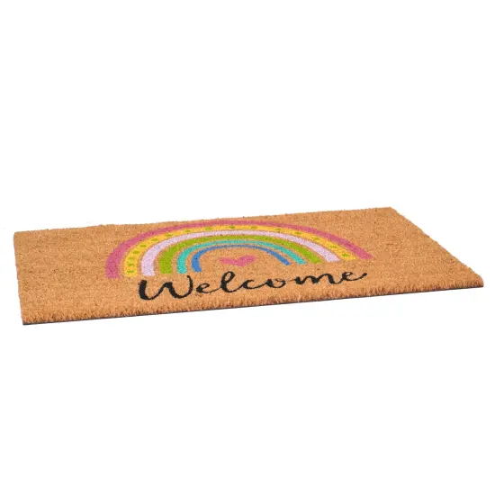 107841729 Rainbow Welcome Doormat {2}