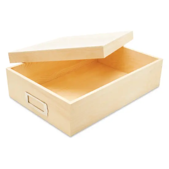 Wooden Box with Lid 12-3/8", Unfinished for Storage & Crafts | Woodpeckers {2}