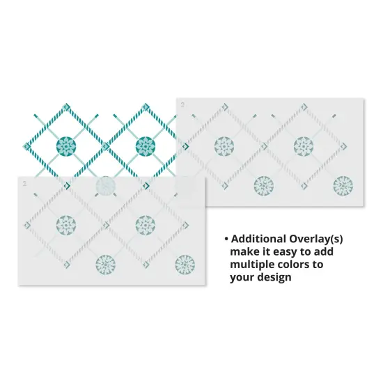 Rosette Grid Wallpaper Wall Stencil | 2458 by Designer Stencils | Pattern Stencils | Reusable Stencils for Painting | Safe & Reusable Template for Wall Decor | Try This Stencil Instead of a Wallpaper | Easy to Use & Clean Art Stencil Pattern {5}
