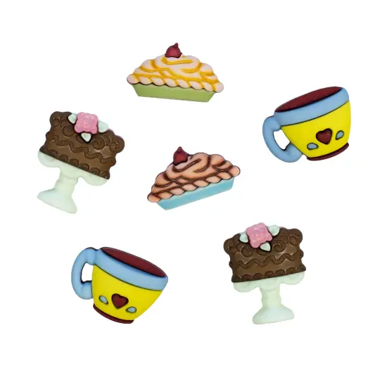 Buttons Galore and More 3D Novelty Buttons &ndash; Sweet Delights Button Bundle - 36 Pcs {6}