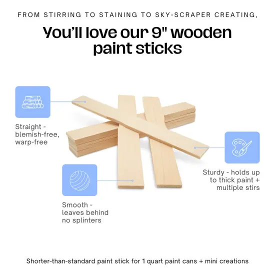 Paint Sticks, Multiple Sizes Available, Hardwood Paint Stirrers & Library/ Garden Markers | Woodpeckers {3}