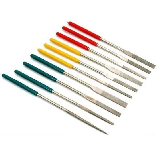 10 Diamond Needle Files Jewelers Lapidary Filing Tools {1}