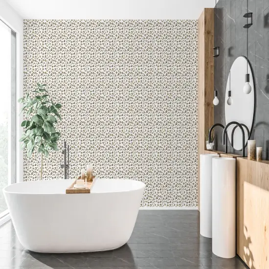 Leopard Skin Wall Stencil | 1931 by Designer Stencils | Pattern Stencils | Reusable Stencils for Painting | Safe & Reusable Template for Wall Decor | Try This Stencil Instead of a Wallpaper | Easy to Use & Clean Art Stencil Pattern {2}