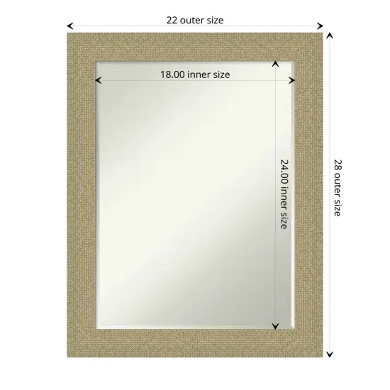 Petite Bevel Wall Mirror, Mosaic Frame Mosaic Gold {1}