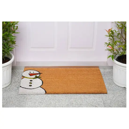 Winter Snowman Doormat {3}